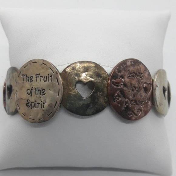 Vintage Love Joy Peace Bracelet of virtues - Picture 4 of 6